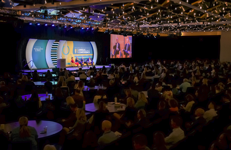 Wide shot conference